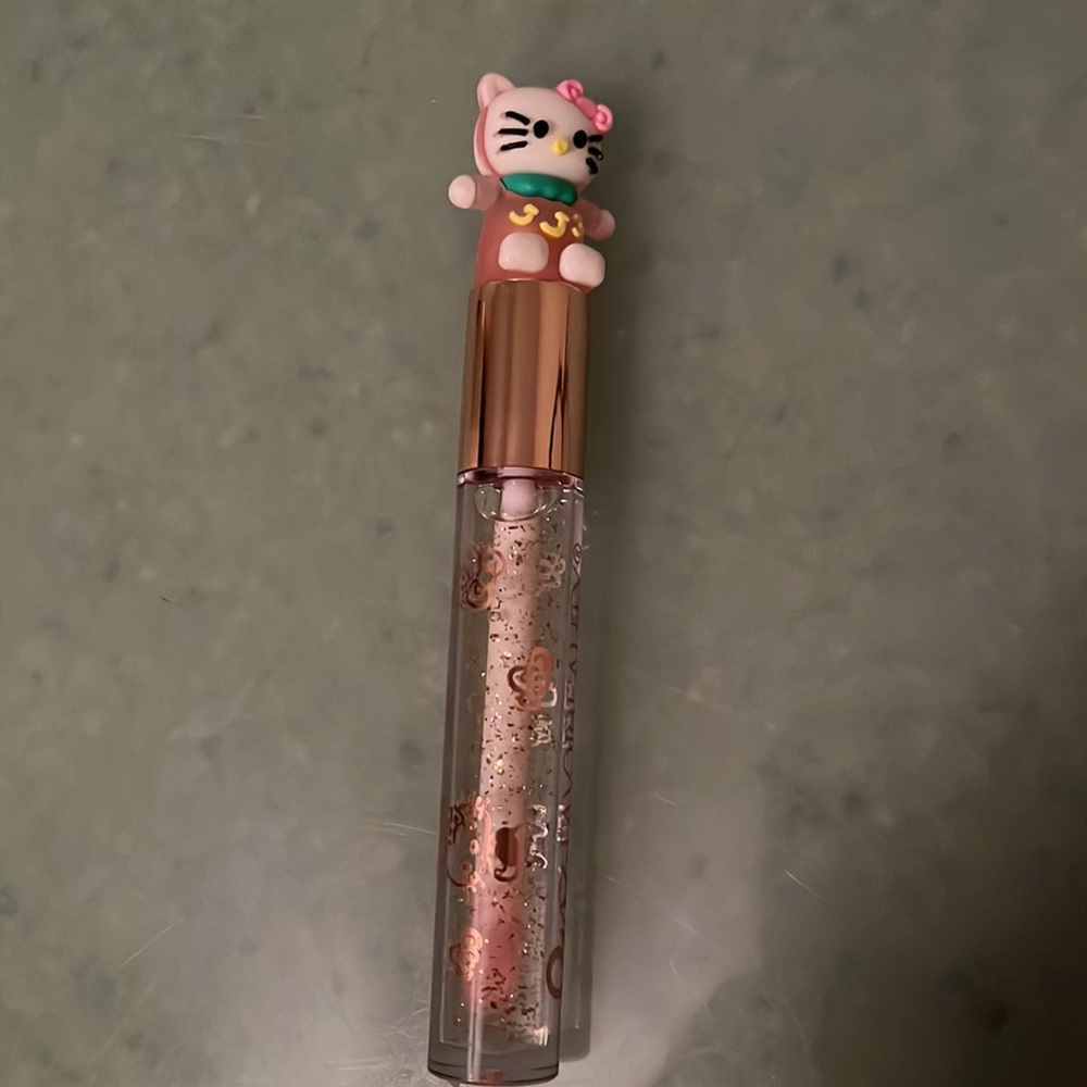 Hello Kitty lip gloss 21K Favor Beauty sparkly NWOT